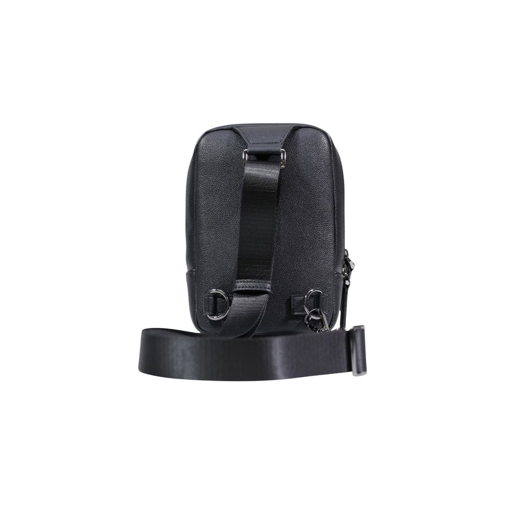 Armani Exchange Mochila de Poliéster Negra - Diseño Urbano