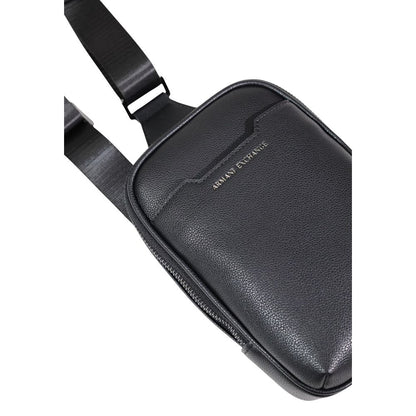 Armani Exchange Mochila de Poliéster Negra - Diseño Urbano