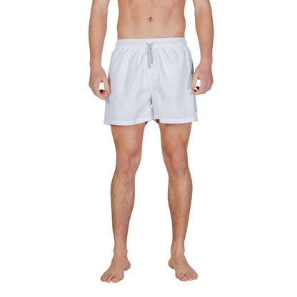 Short de bain EA7 Emporio Armani bicolore en polyester