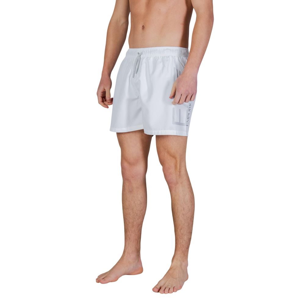 Short de bain EA7 Emporio Armani bicolore en polyester