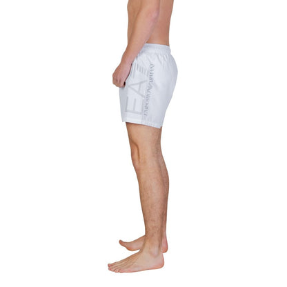 Short de bain EA7 Emporio Armani bicolore en polyester