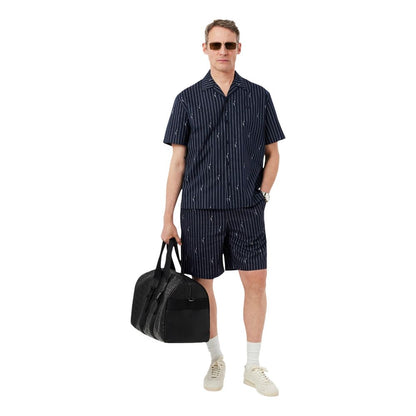 Camiseta Manga Corta De Algodón Lacoste Negra Modelo Ch2343