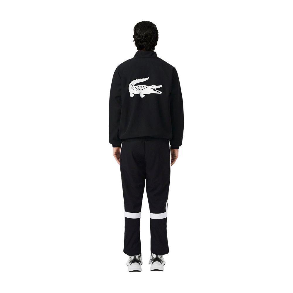 Chándal Deportivo Lacoste De Poliéster Negro Y Blanco