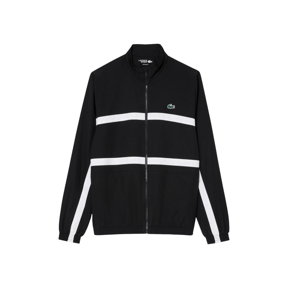 Chándal Deportivo Lacoste De Poliéster Negro Y Blanco