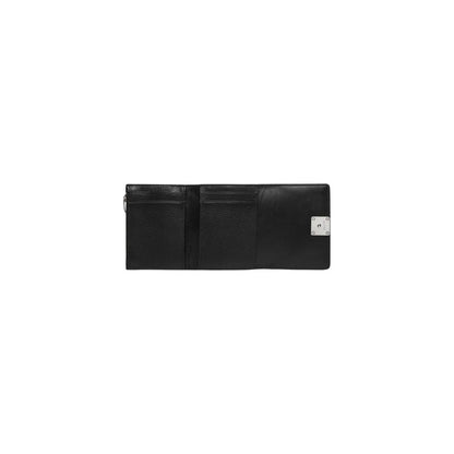 Cartera De Piel Negro Calvin Klein Forma Compacta Y Practica