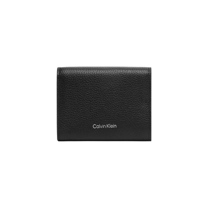 Cartera De Piel Negro Calvin Klein Forma Compacta Y Practica