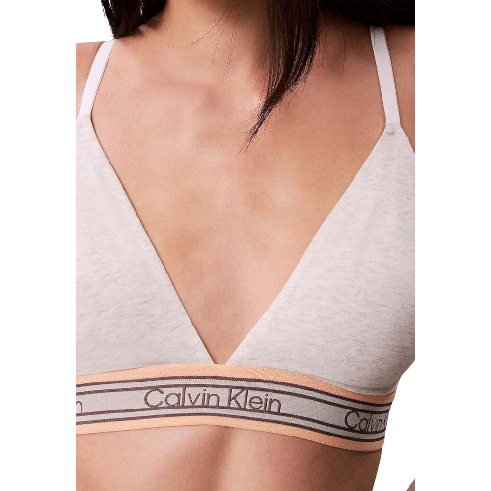 Soutien-gorge en coton crème Calvin Klein Underwear