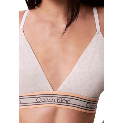 Soutien-gorge en coton crème Calvin Klein Underwear