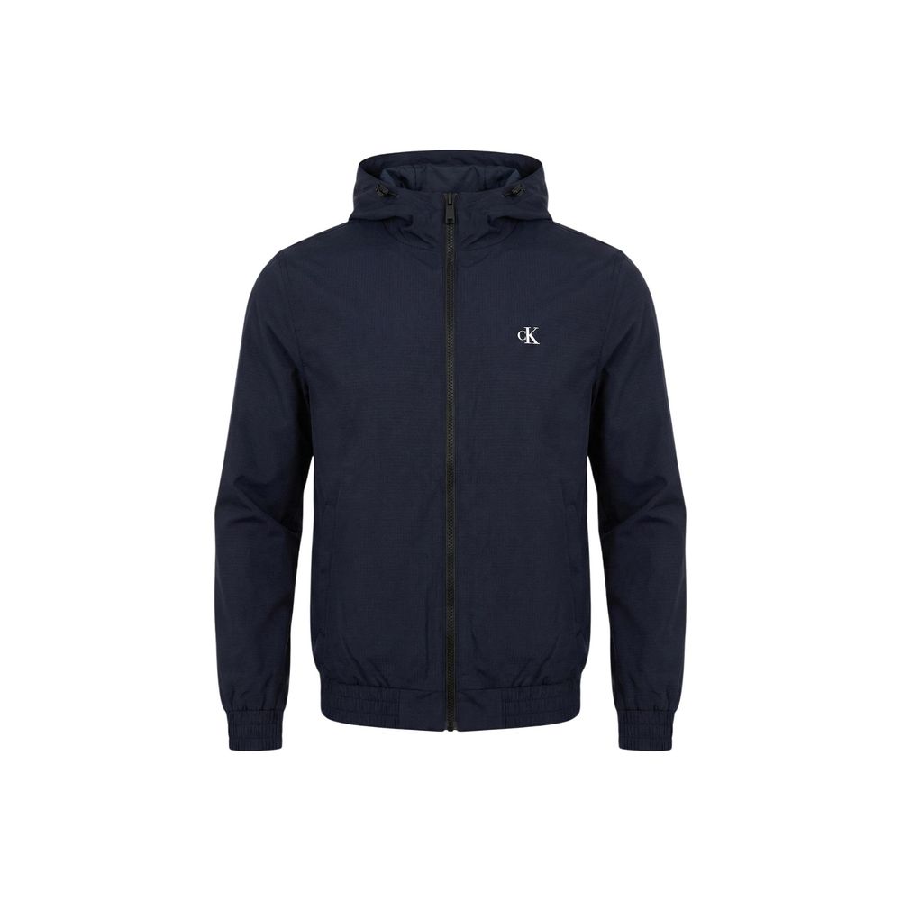 Veste longue en polyester recyclé bleu Calvin Klein Jeans