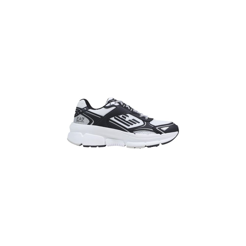 Baskets athlétiques EA7 Emporio Armani en polyester noir et blanc
