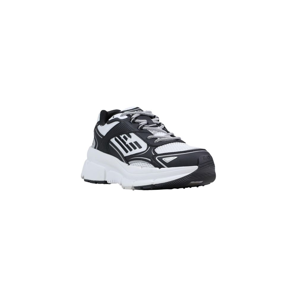 Baskets athlétiques EA7 Emporio Armani en polyester noir et blanc