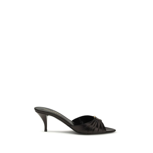 Sandalias Saint Laurent Bos Taurus - Piel de Becerro Negra