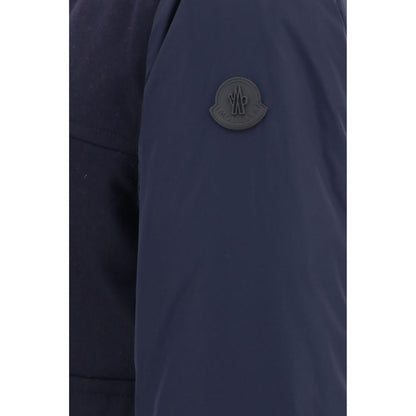 Moncler Blue Wool Oves Aries Sportswear