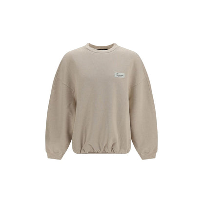 Sweat-shirt en coton beige Jacquemus
