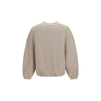 Sweat-shirt en coton beige Jacquemus