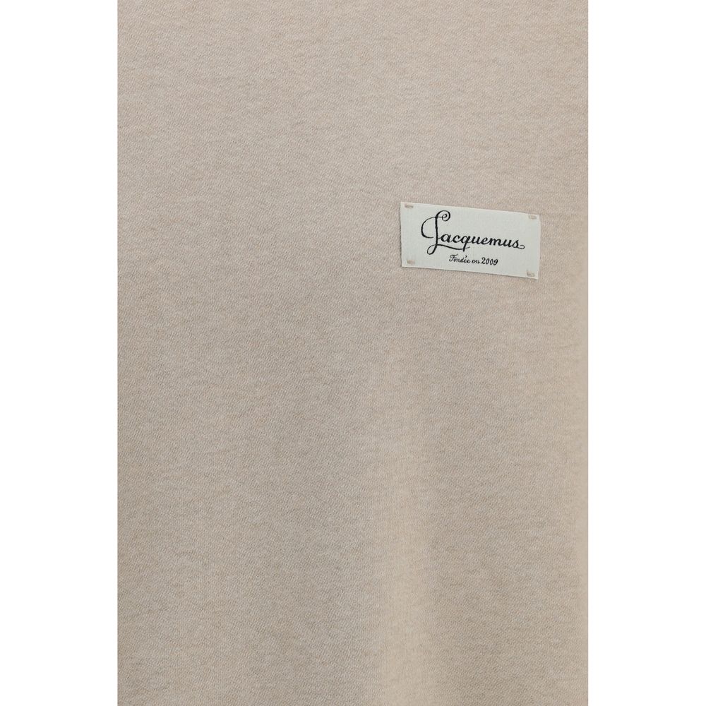 Sweat-shirt en coton beige Jacquemus