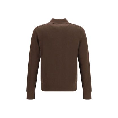 Burberry Brown Wool Oves Aries Shirt