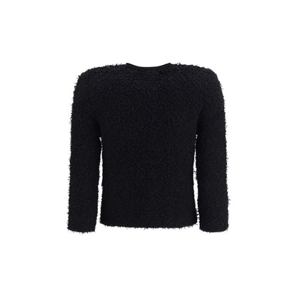 Balmain Black Viscose Full-Length Jacket