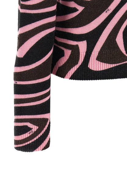 Emilio Pucci Multicolor Wool Cardigan