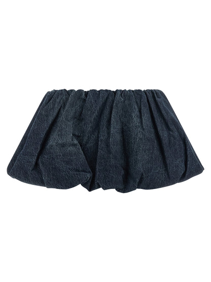 Diesel Blue Cotton Long Skirt