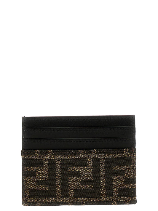Fendi Brown Calfskin Cardholder