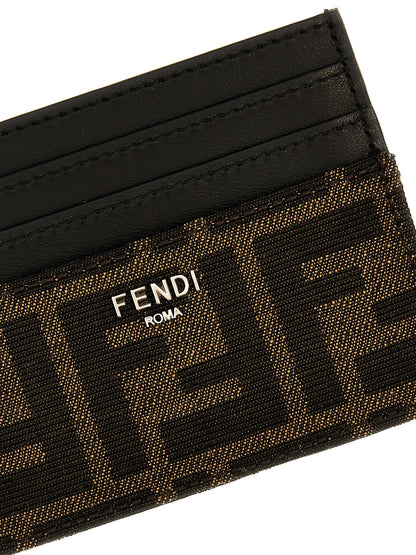 Fendi Brown Calfskin Cardholder