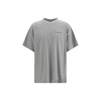 Balenciaga Gray Cotton T-Shirt