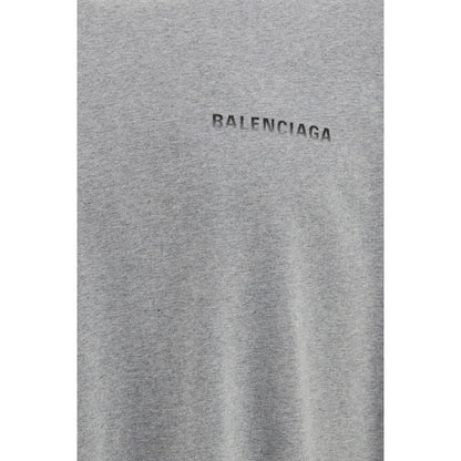 Balenciaga Gray Cotton T-Shirt
