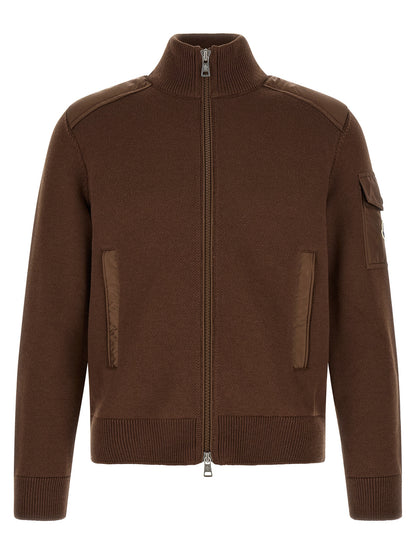 Moncler Brown Polyamide Cardigan