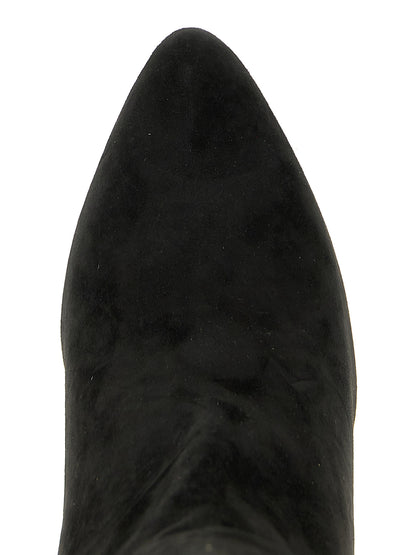 Christian Louboutin Black Calfskin Over The Knee