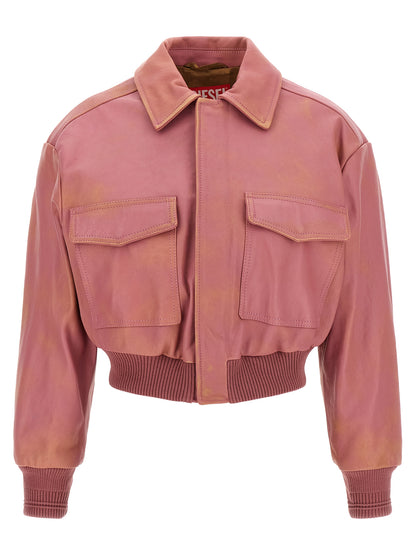 Diesel Multicolor Lamb Leather Jacket