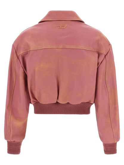Diesel Multicolor Lamb Leather Jacket