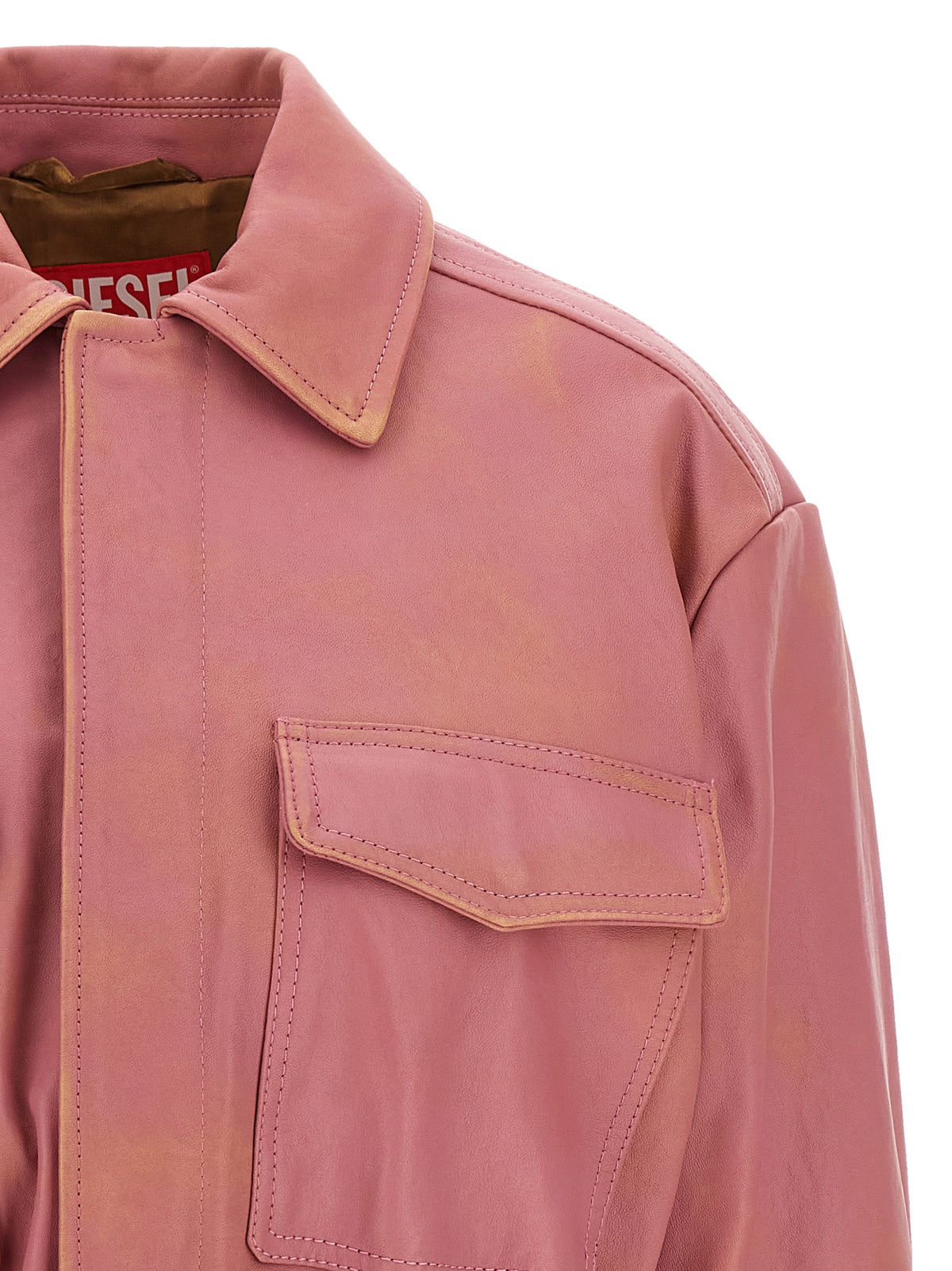 Diesel Multicolor Lamb Leather Jacket