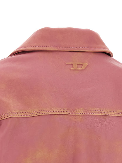 Diesel Multicolor Lamb Leather Jacket