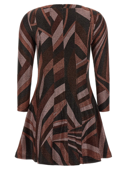 Emilio Pucci Bordeaux Polyamide Short Dress