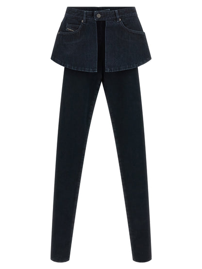 Diesel Blue Cotton Skinny Jeans