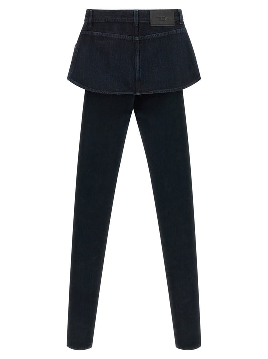 Diesel Blue Cotton Skinny Jeans