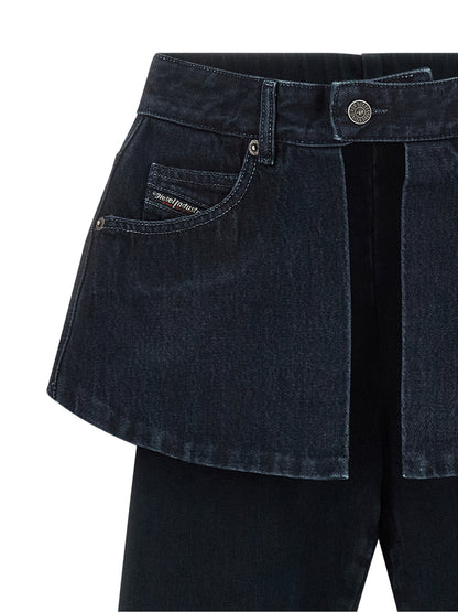 Diesel Blue Cotton Skinny Jeans