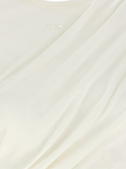 Diesel White Cotton Long Sleeve T-Shirt