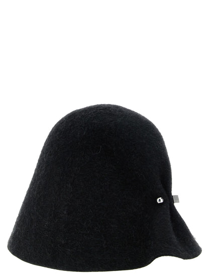 Jacquemus Black Merino Wool Hat