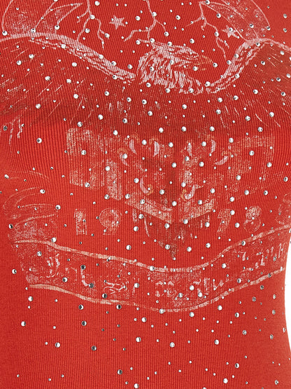 Diesel Red Cotton T-Shirt