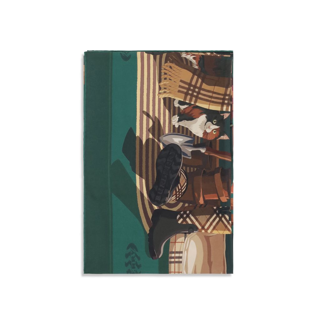 Burberry Bicolor Silk Scarf