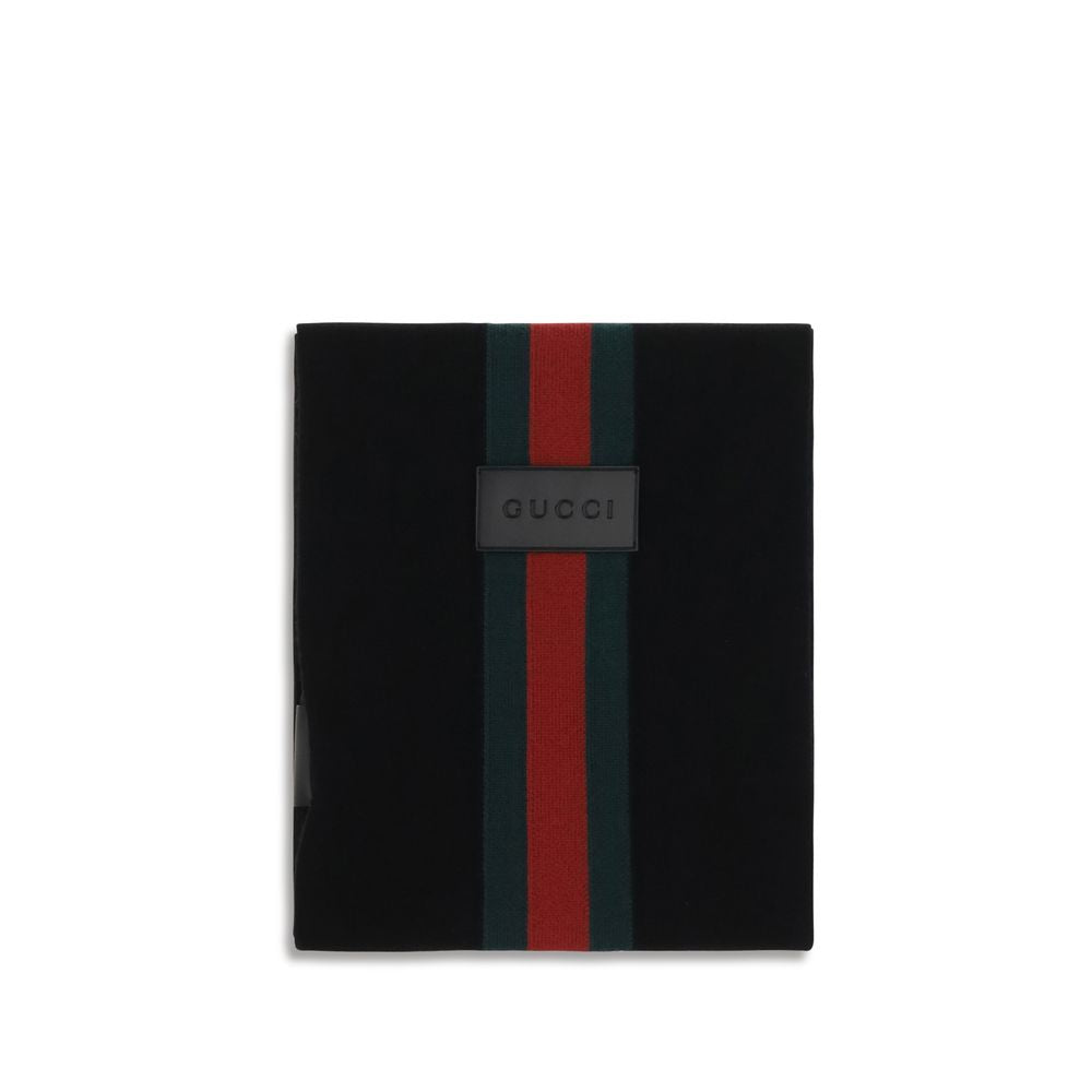 Gucci Black Wool Oves Aries Scarf