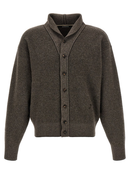 Jacquemus Brown Merino Wool Cardigan