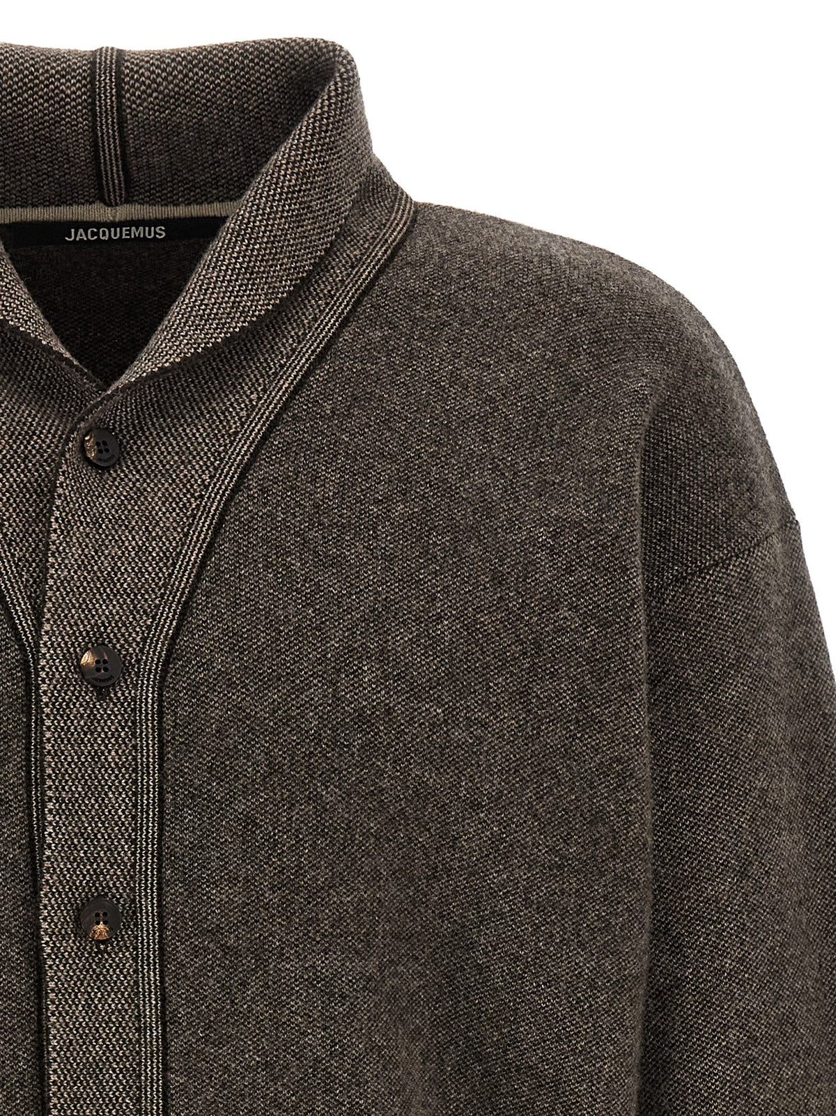 Jacquemus Brown Merino Wool Cardigan