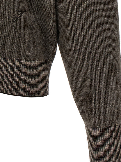 Jacquemus Brown Merino Wool Cardigan