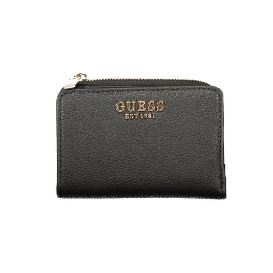 Portefeuille Guess Jeans noir en polyuréthane pour femme