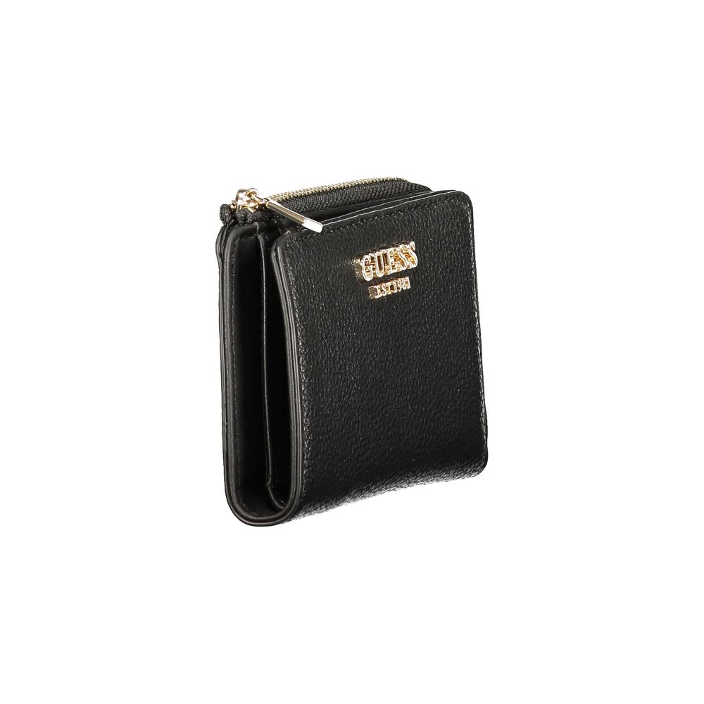 Guess Jeans Black Polyurethane Womens Wallet