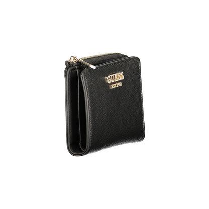 Guess Jeans Black Polyurethane Womens Wallet