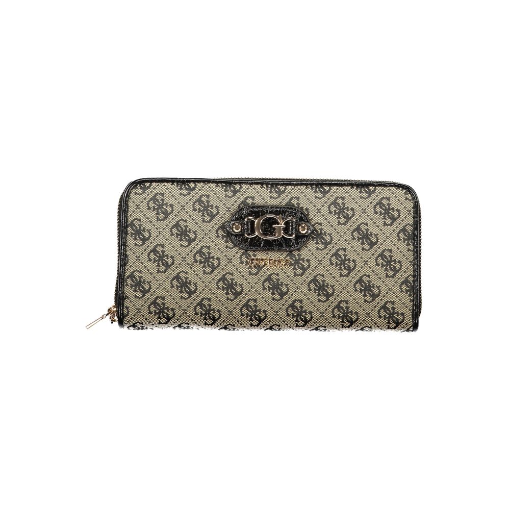Portefeuille Guess Jeans noir en polyester pour femme